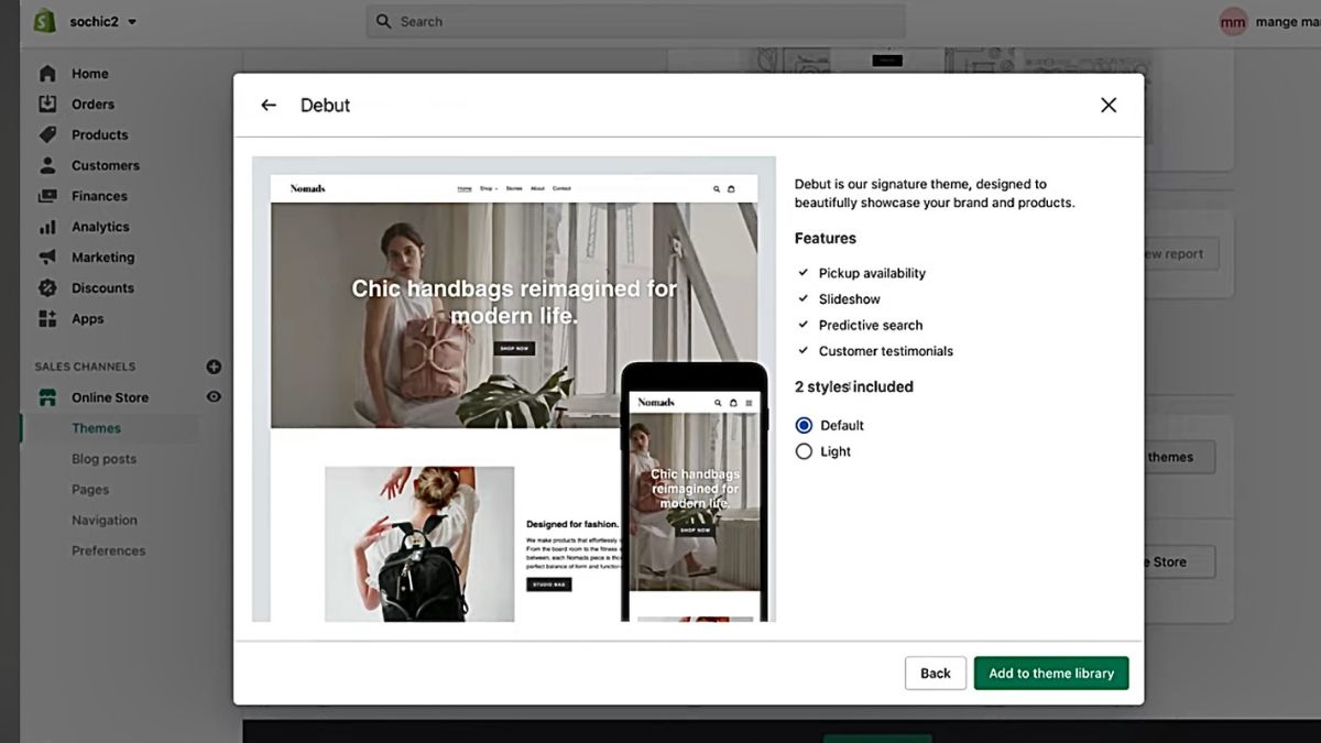 Edit Shopify Debut Theme Customization