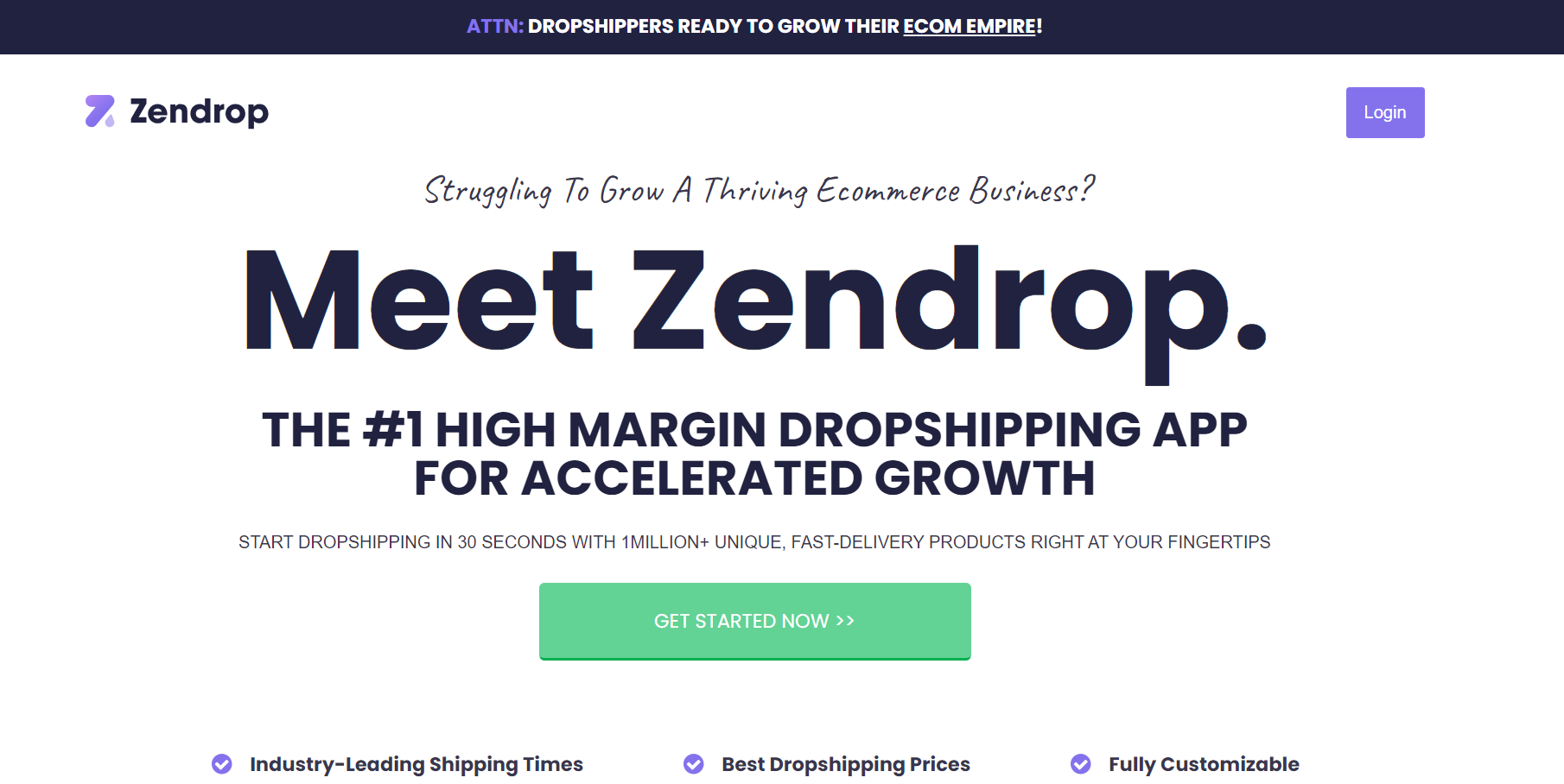 Zendrop platform
