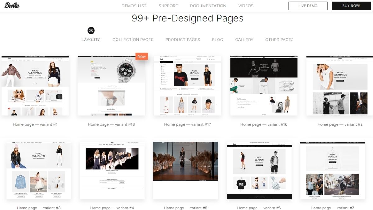 Shella is built by MPIthemes for fashion stores.