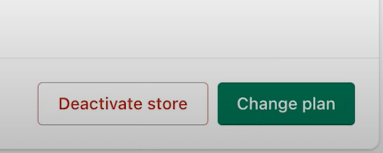 Deactivate store 