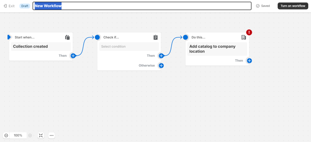 Select New Workflow