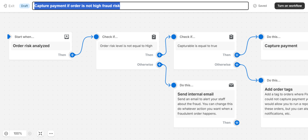 Click the workflow's name and update it