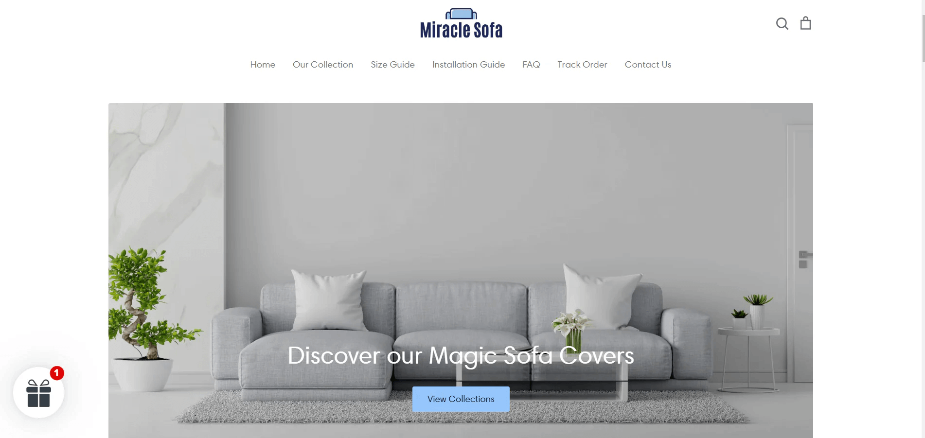 MiracleSofa dropshipping homepage