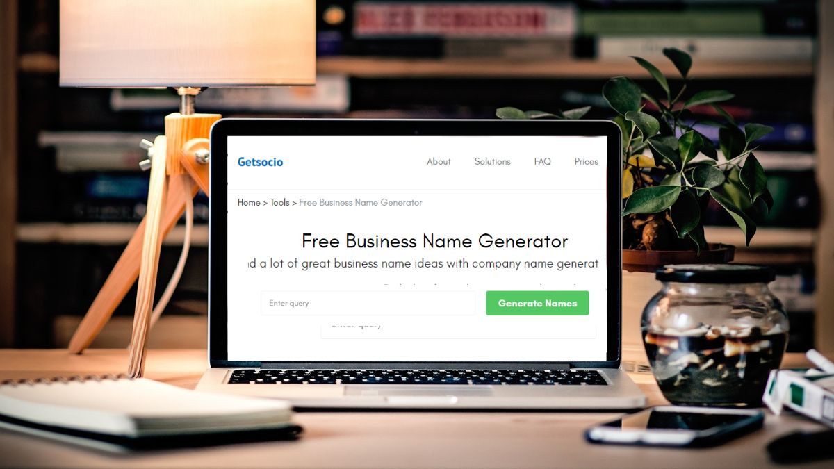 Getsocio’s Business Name Generator provides a wide array of name suggestions