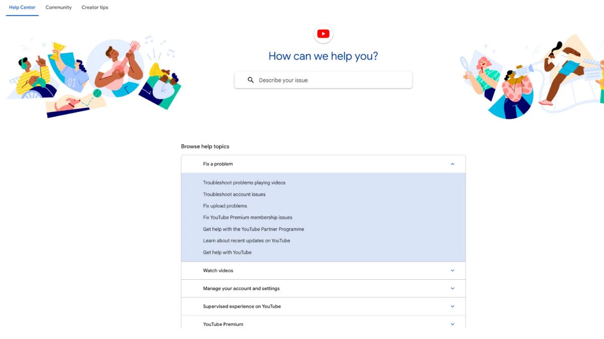 YouTube has created a single FAQ hub