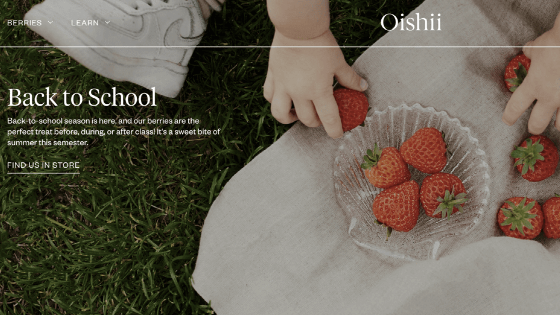 Oishii website