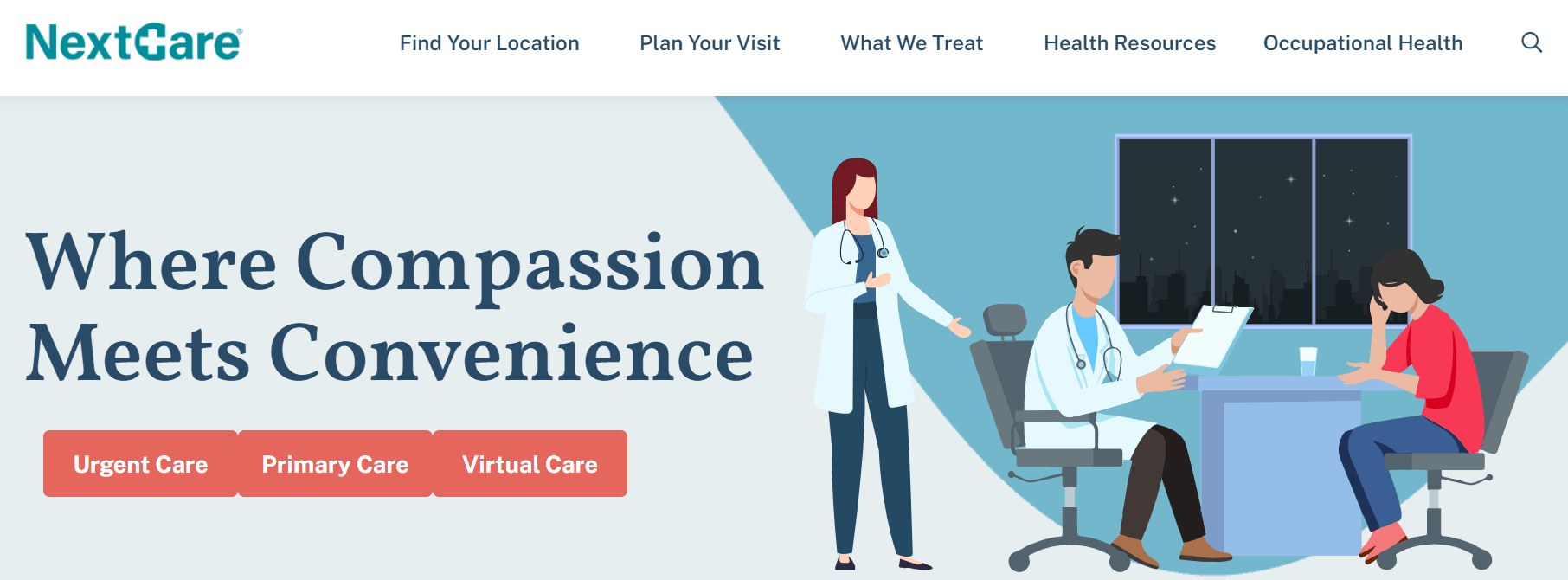 health care web design