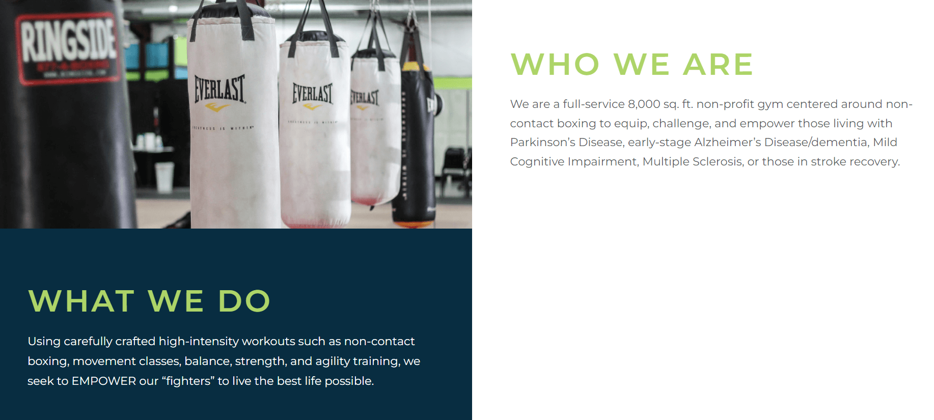 fitness website design