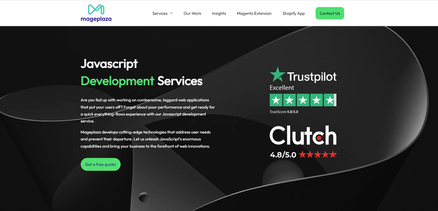 JavaScript Development Service by Mageplaza