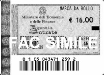 Immagine fac simile marca da bollo