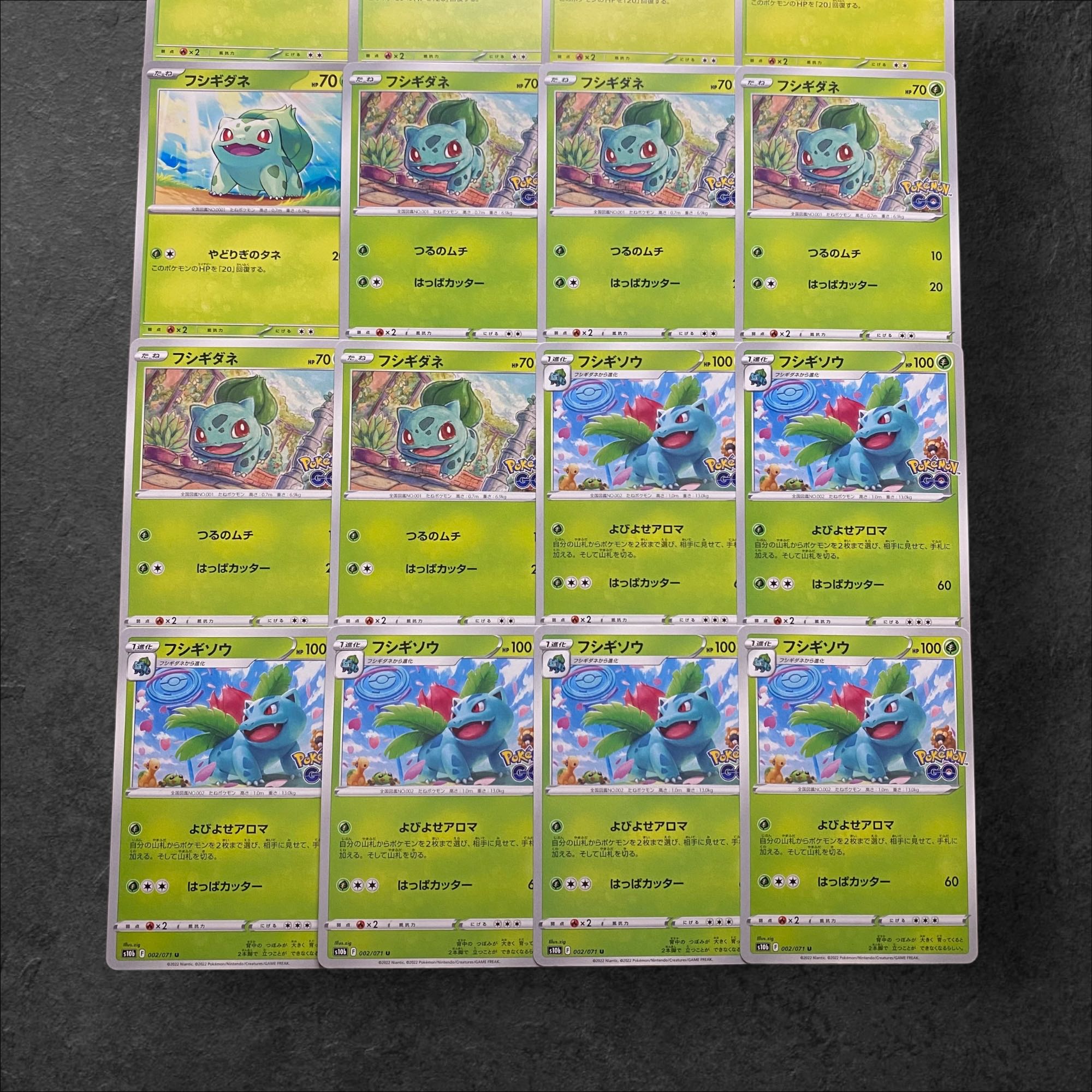 6659 [Pokémon Cards] Bulbasaur (10 cards) Ivysaur (6 cards) total 16 cards set