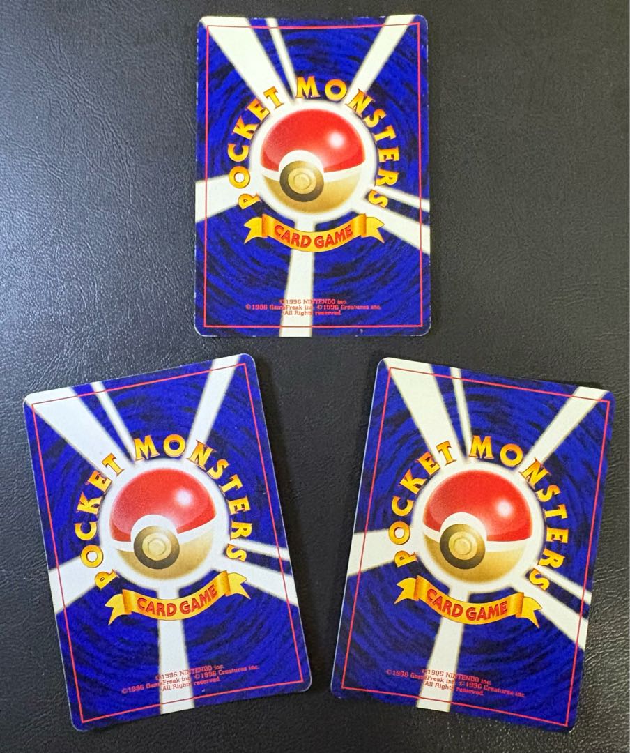 neo series kira card set pokemon cards old back 3枚