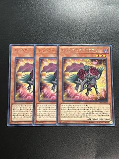 遊戯王スタジオ 3枚 レッドローズ・ドラゴン レア JP025