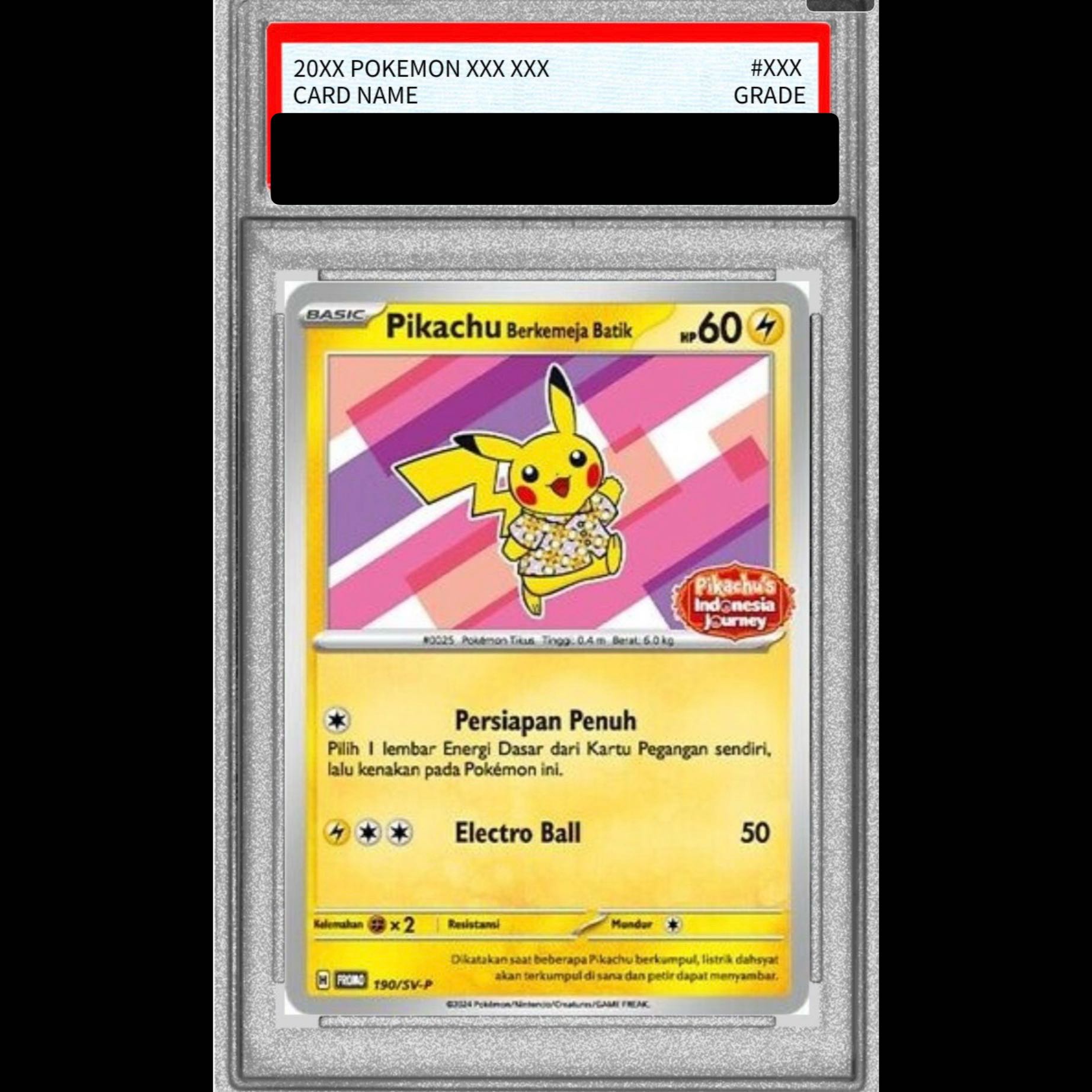 【PSA10】バティックシャツのピカチュウ 《インドネシア語/ピカチュウ柄》プロモ {190/SV-P}[海外版] 1枚