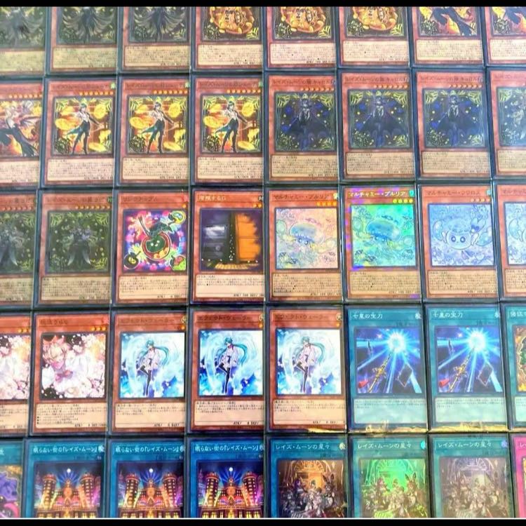 遊戯王【大会用構築！！三重スリーブ！！】レイズ・ムーンデッキ４０枚　ＥＸ&サイド１５枚 1枚