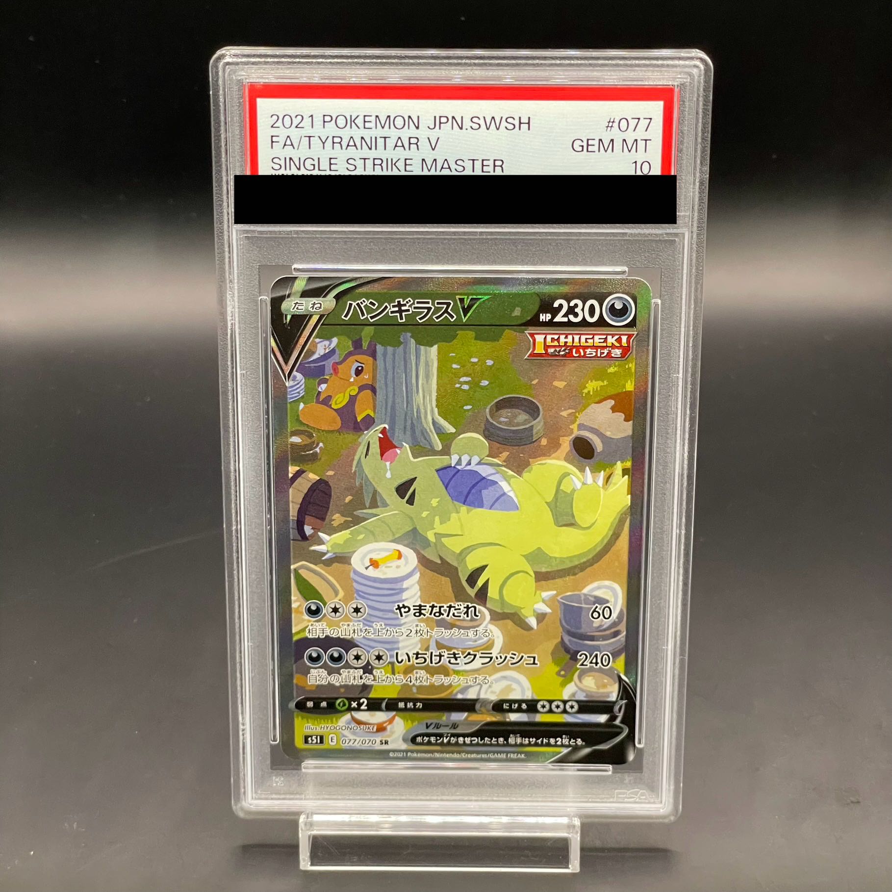 【PSA10】バンギラスV SR 077/070