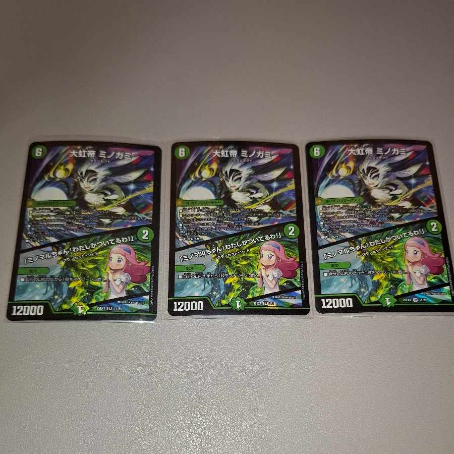 大虹帝 ミノガミ｜「ミノマルちゃん!わたしがついてるわ!」 SR 11/89 3枚