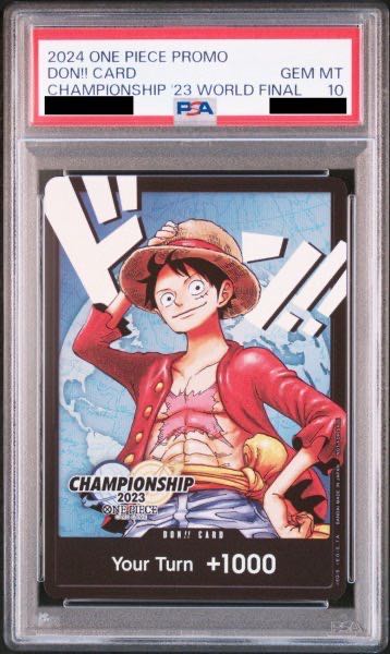 PSA10] Don Card (Monkey D. Luffy) English Version Championship 2023 World Final PROMO OP04-092