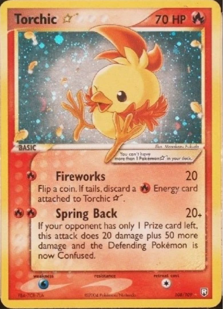 Pokémon card Torchic gold star English version Torchic gold star 1枚