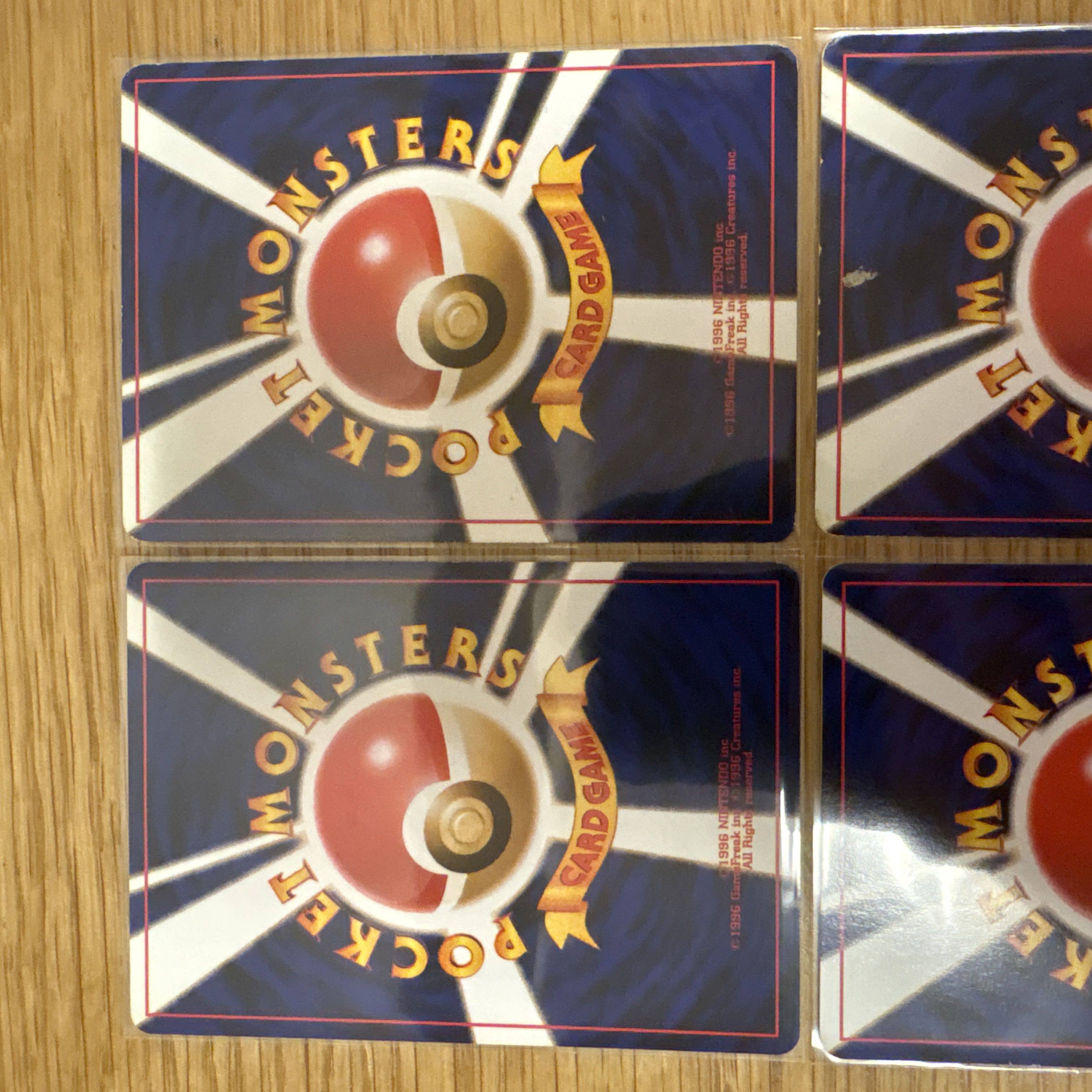 【旧裏まとめ売り】草ポケモン進化ラインセット｜当時物　パラセクト　パラス 4枚