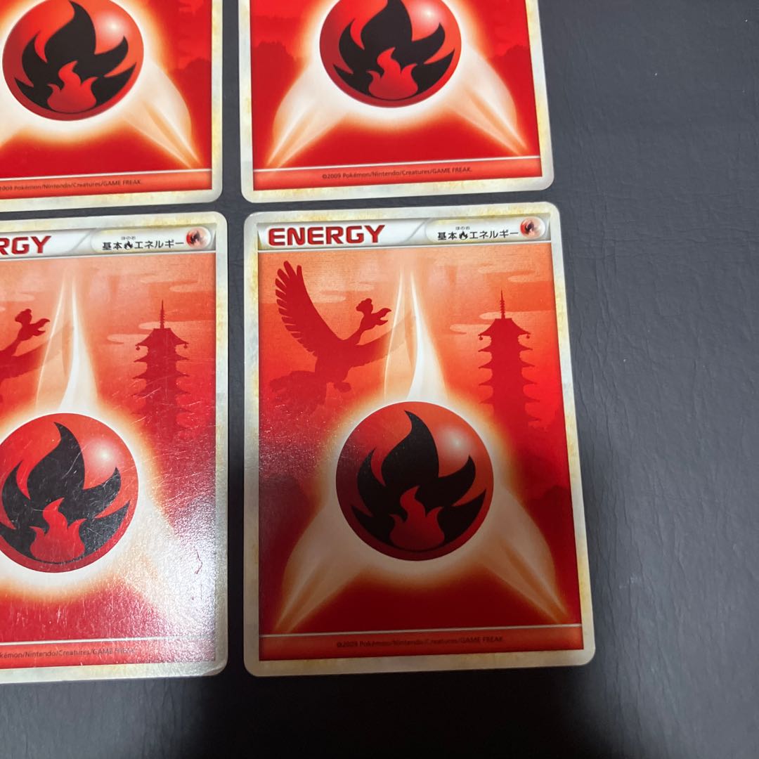 【状態】B ポケカ エネルギーカード　ホウオウ　レジェンド 4枚