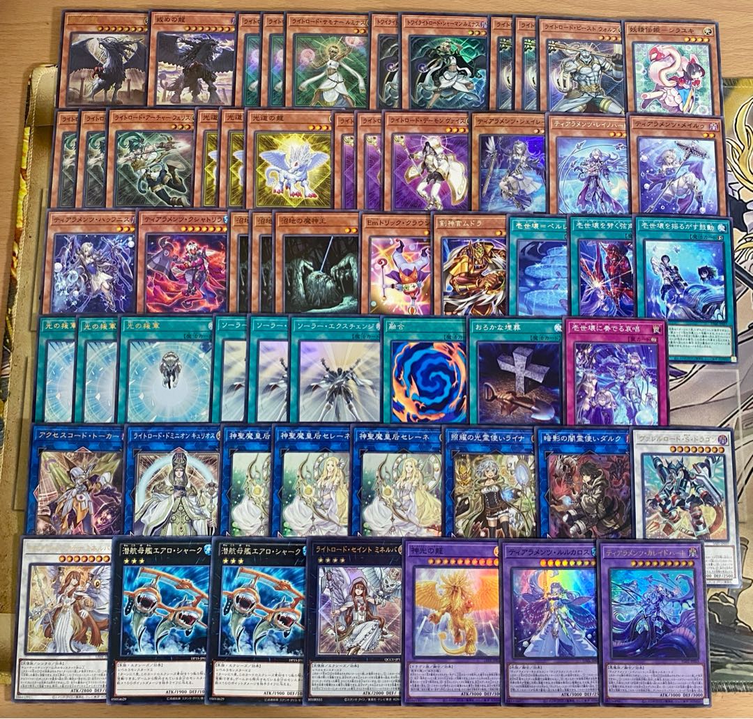 Tearaments Light Road Deck [search below Yu-Gi-Oh, full-scale construction, summary sale, early 2nd period, relief, gateball, deck parts]. 1枚