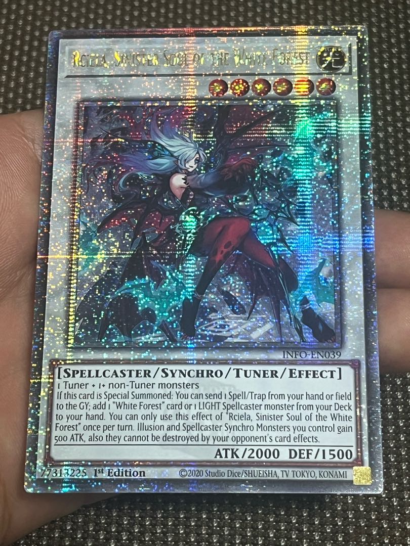 遊戯王　白き森の魔性ルシエラ　EU版(英語) 25th クオシク 1枚