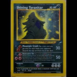 ポケモンカード ひかるバンギラス  英語版 shining Tyranitar 海外版 pokmon trading card game 1st Edition  1枚