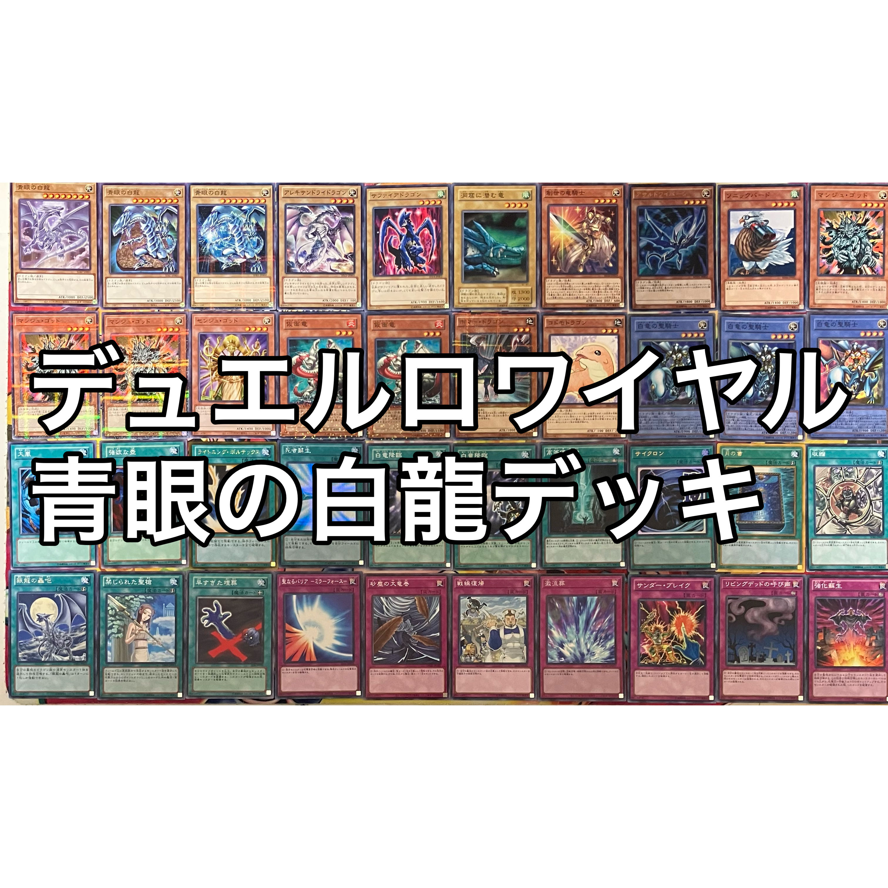 No.1493 デュエルロワイヤル 青眼の白龍デッキ 遊戯王 1枚の通販 mi