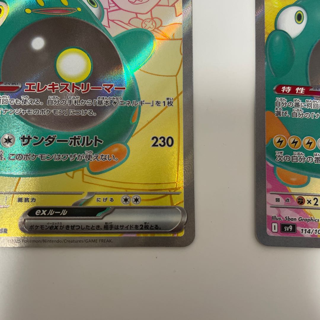 2枚セット ナンジャモのハラバリーex SR 114/100の通販 たか 2枚セット ナンジャモのハラバリーex SR 114/100の通販 たか