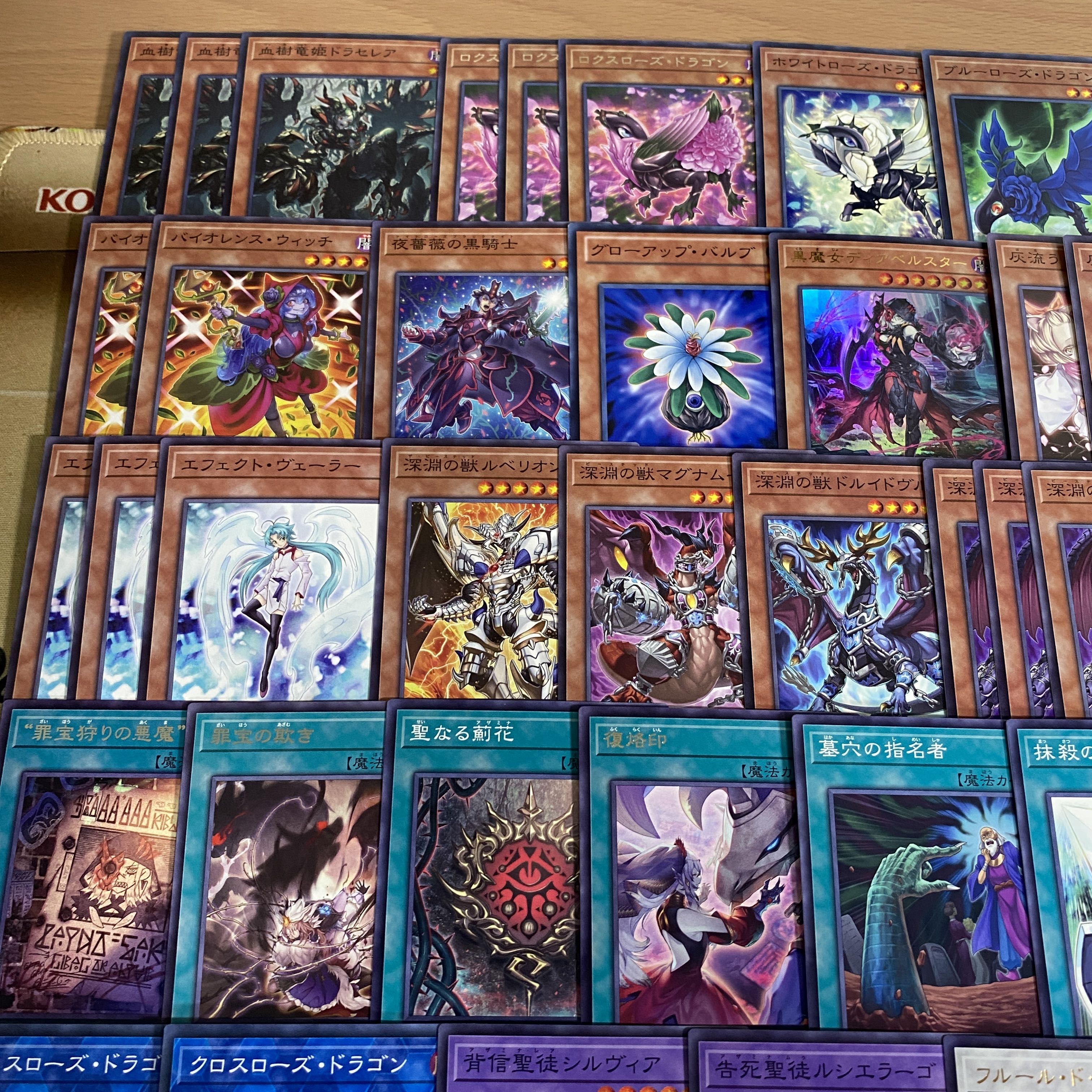Black Rose Dragon Deck [search below Black Rose Ruination Dragon, Yu-Gi-Oh, authentic construction, early 2nd period, relief, gateball, BLAZING DOMINION]. 1枚