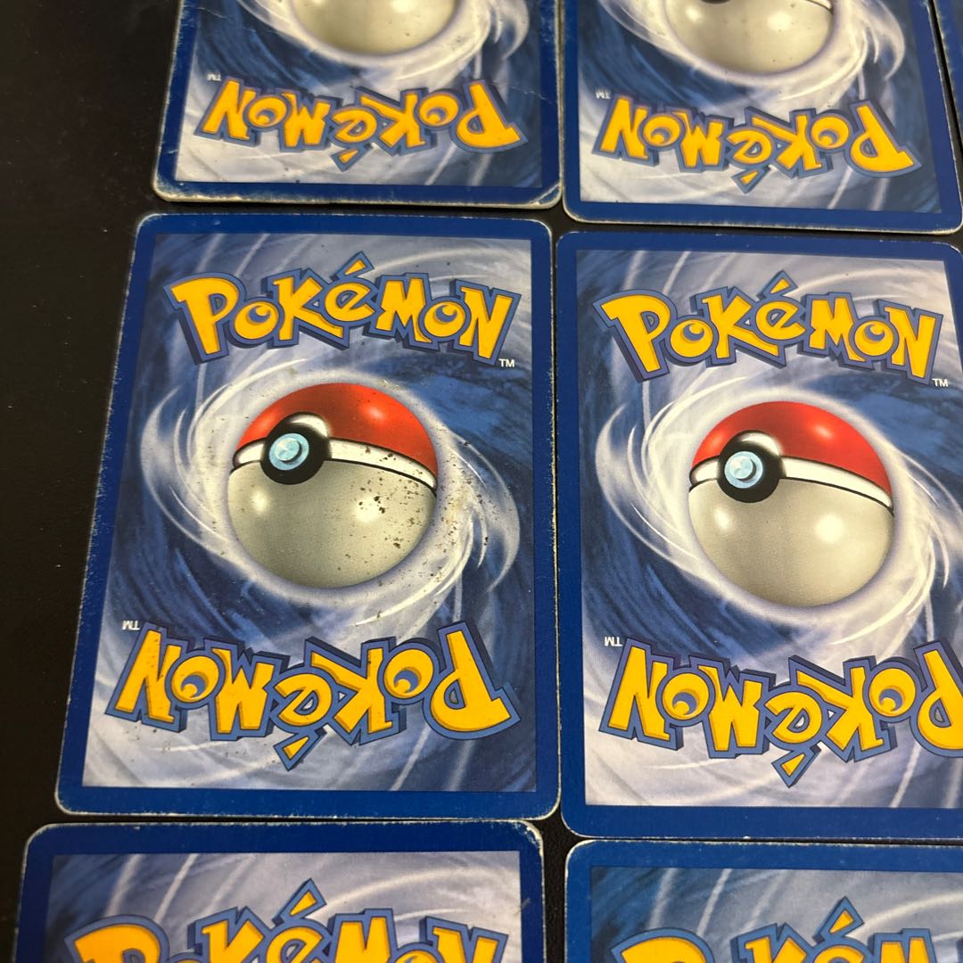 Pokémon cards old back, English version, set of 9 1枚