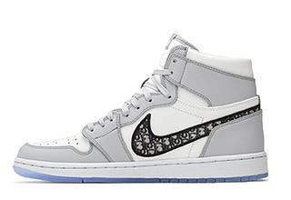 ディオール × ナイキ エアジョーダン1 ハイ OG "ディオール" ウルフグレー/セイル/フォトンダスト/ホワイト 27.5cm
