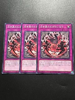 遊戯王スタジオ 3枚 白き森のわざわいなり ノーマル INFO-JP071