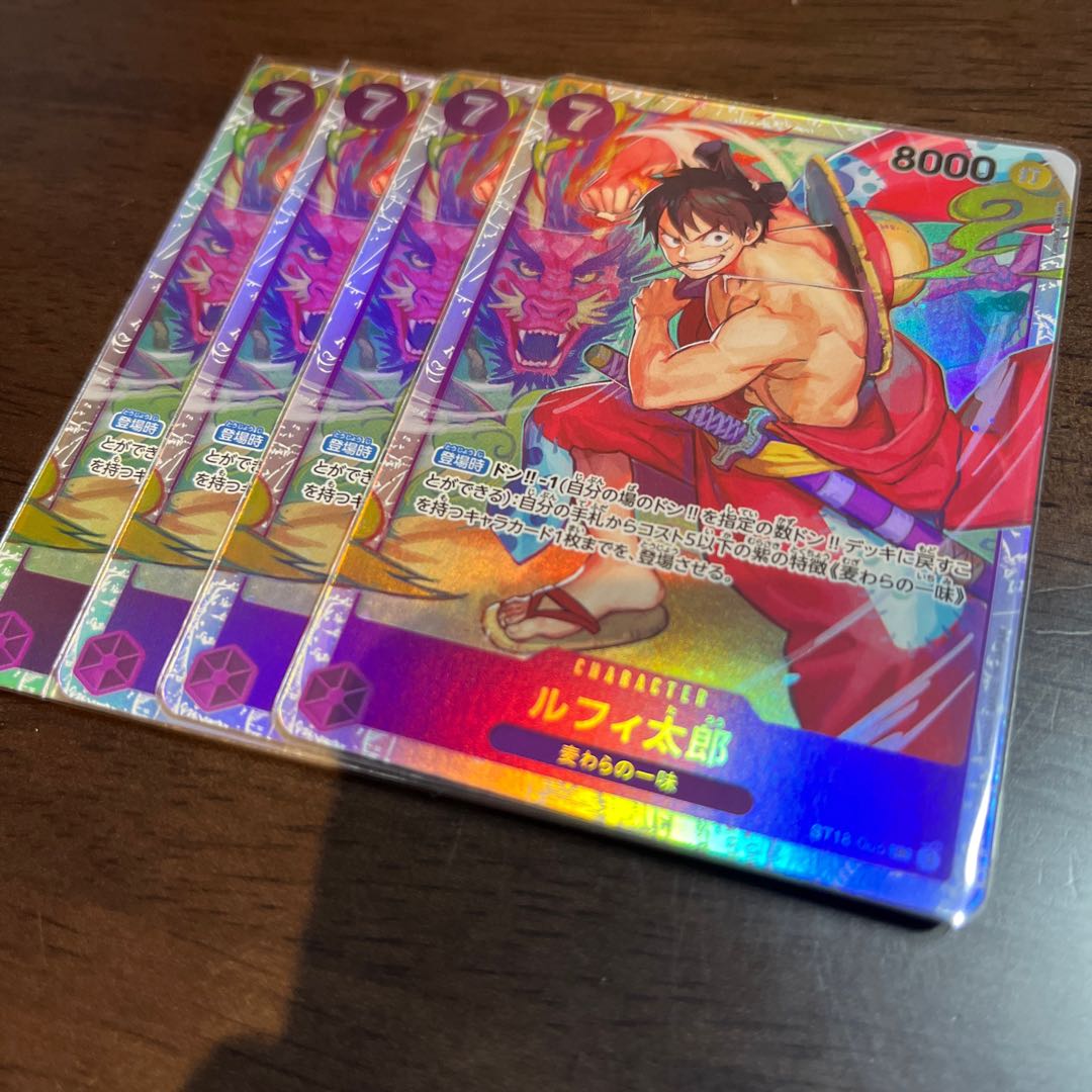 美品 4枚セット ルフィ太郎 SR ST18-005の通販 2024599532 美品 4枚セット ルフィ太郎 SR ST18-005の通販 2024599532