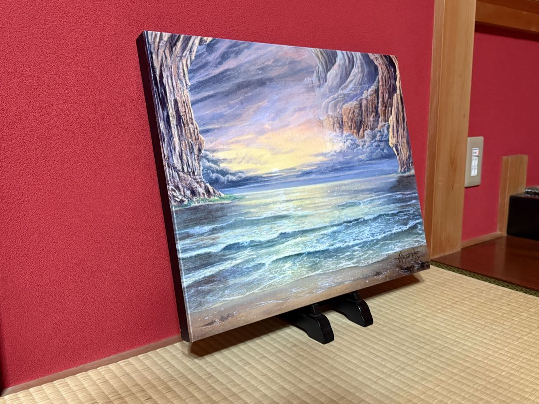 MTG underground sea アートキャンパス 希少品 デュアルランドの