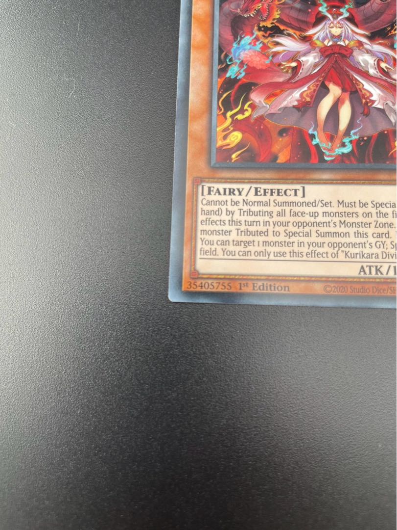 Used] English POTE-EN031 Kurikara Divincarnate Kurikara Tendo Secret Rare 1st Edition for collectors Rare