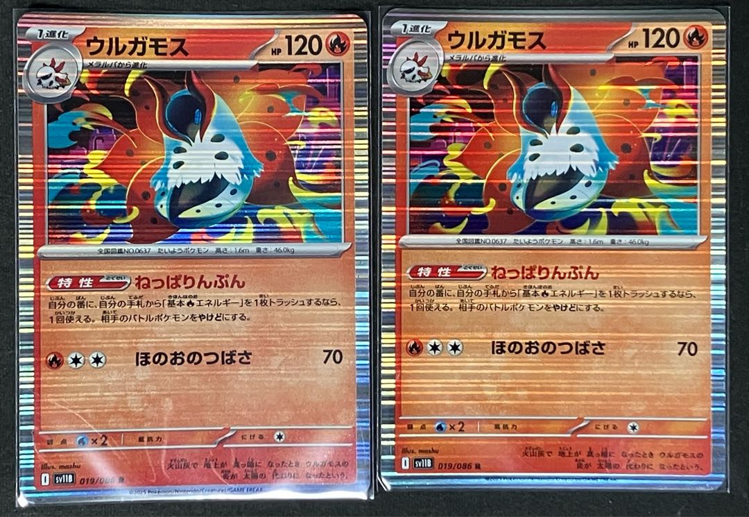 2枚セット ウルガモス R 019/086