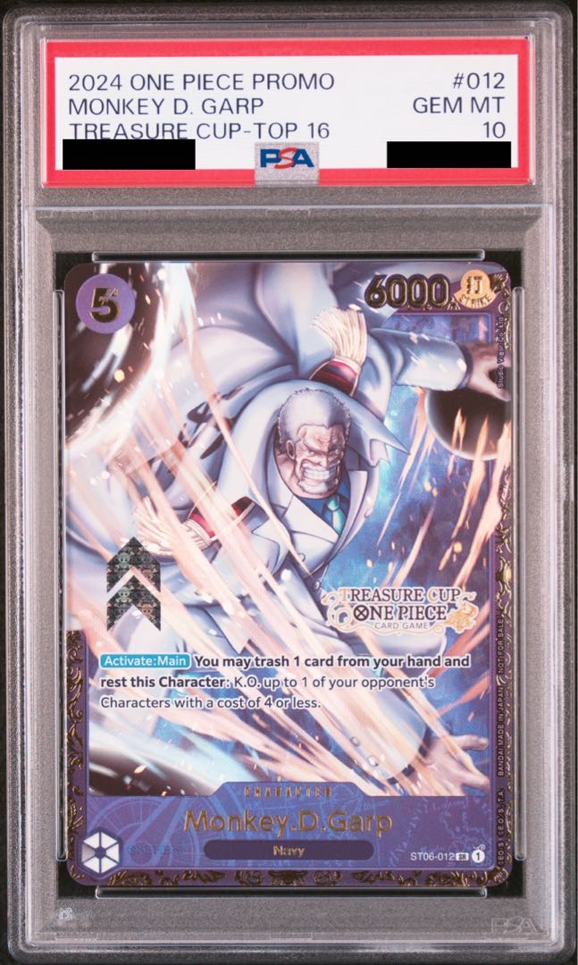 PSA10] Monkey D. Garp English Treasure Cup PROMO ST06-012