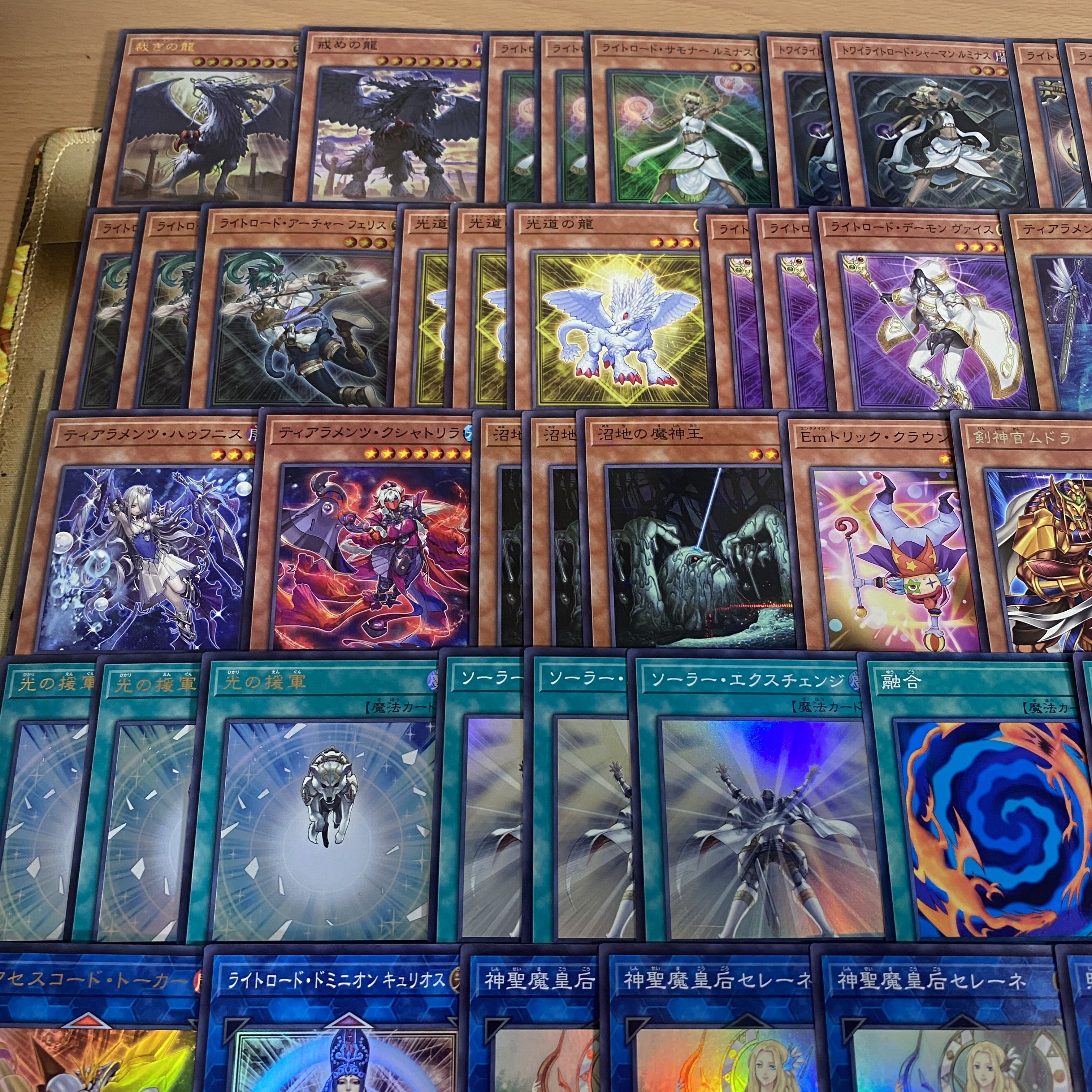Tearaments Light Road Deck [search below Yu-Gi-Oh, full-scale construction, summary sale, early 2nd period, relief, gateball, deck parts]. 1枚