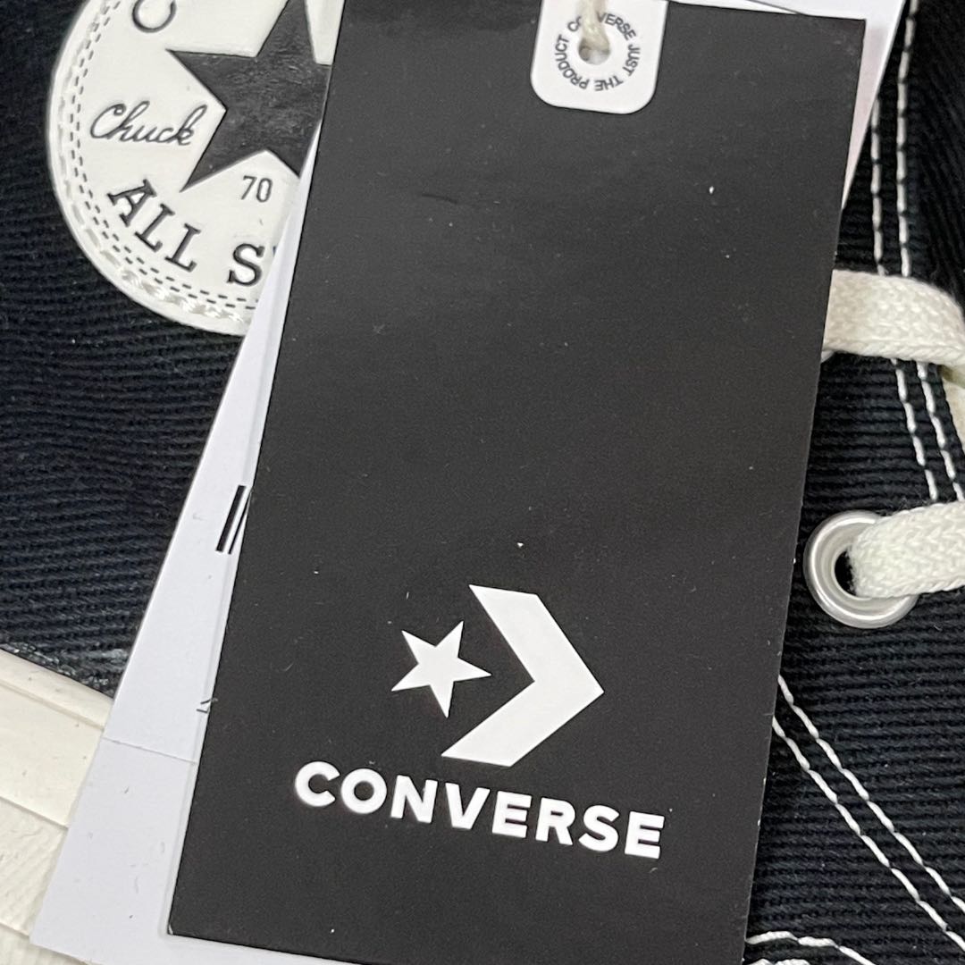 【韓国限定】新品未使用CONVERSE チャック70デラックスヒルブラック A05347C チャックテイラー 厚底ヒール日本未発売 24cm