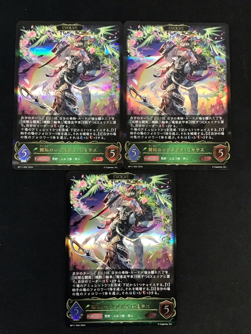 開拓のロデオガイ・ロキサス(EVOLVE)3枚セット 3枚