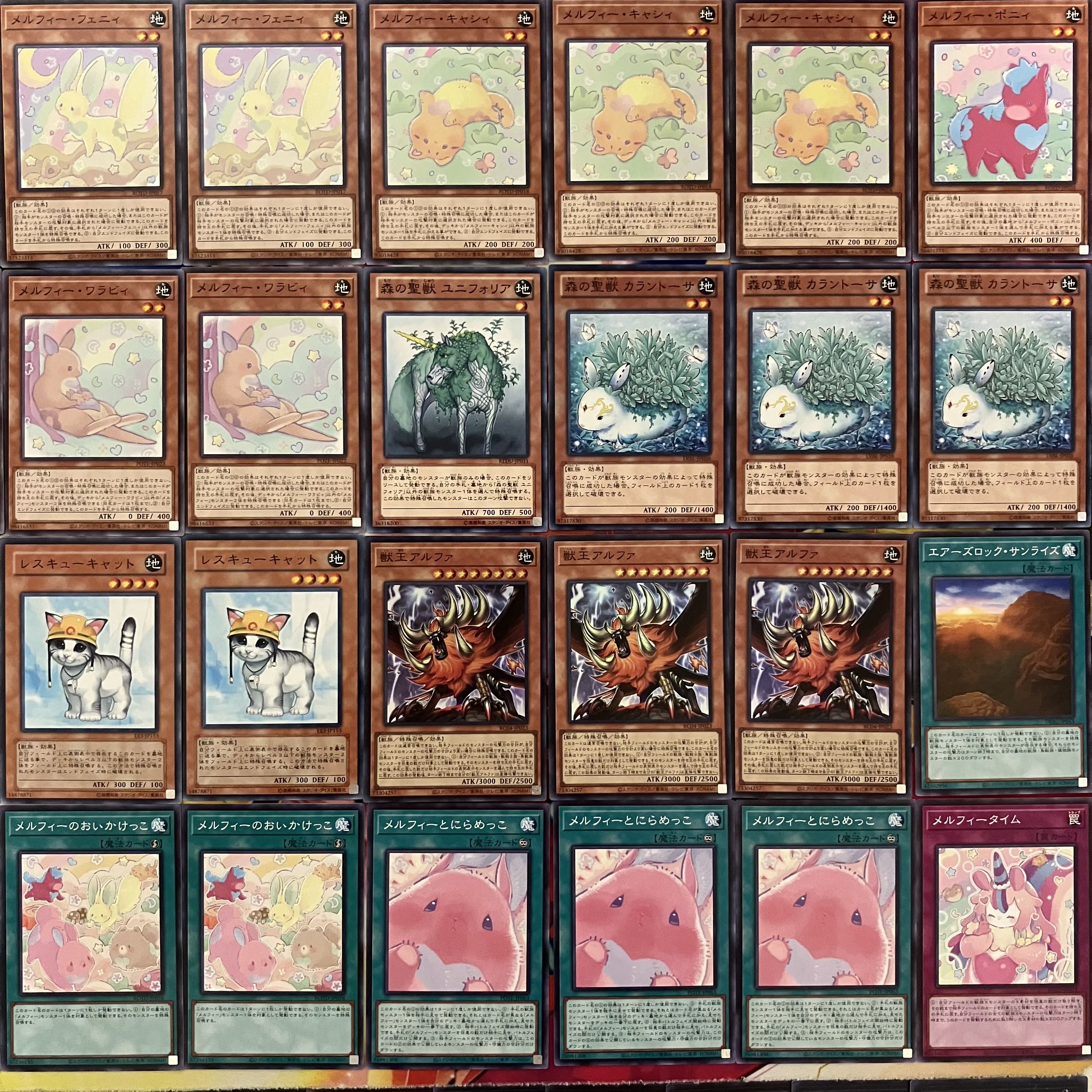 メルフィーデッキ 遊戯王 Melffy deck