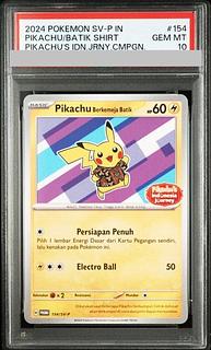 【PSA10】バティックシャツのピカチュウ 《インドネシア語/ネイティオ柄》 (プロモ) {154/SV-P} [海外版] 1枚