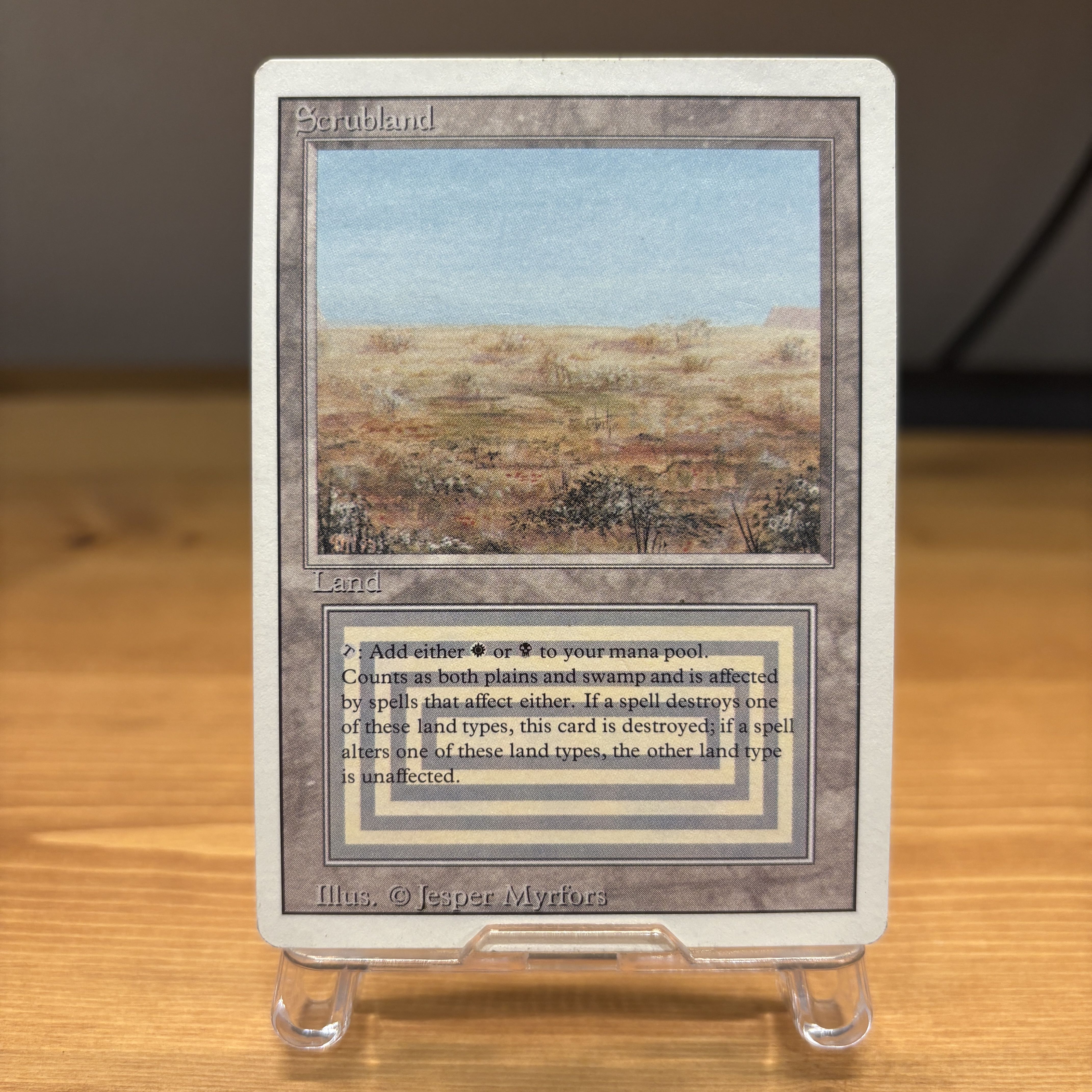 Scrubland 3ED EN リバイズド デュアルランド MTG 1枚