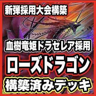 Black Rose Dragon Deck [search below Black Rose Ruination Dragon, Yu-Gi-Oh, authentic construction, early 2nd period, relief, gateball, deck parts]. 1枚