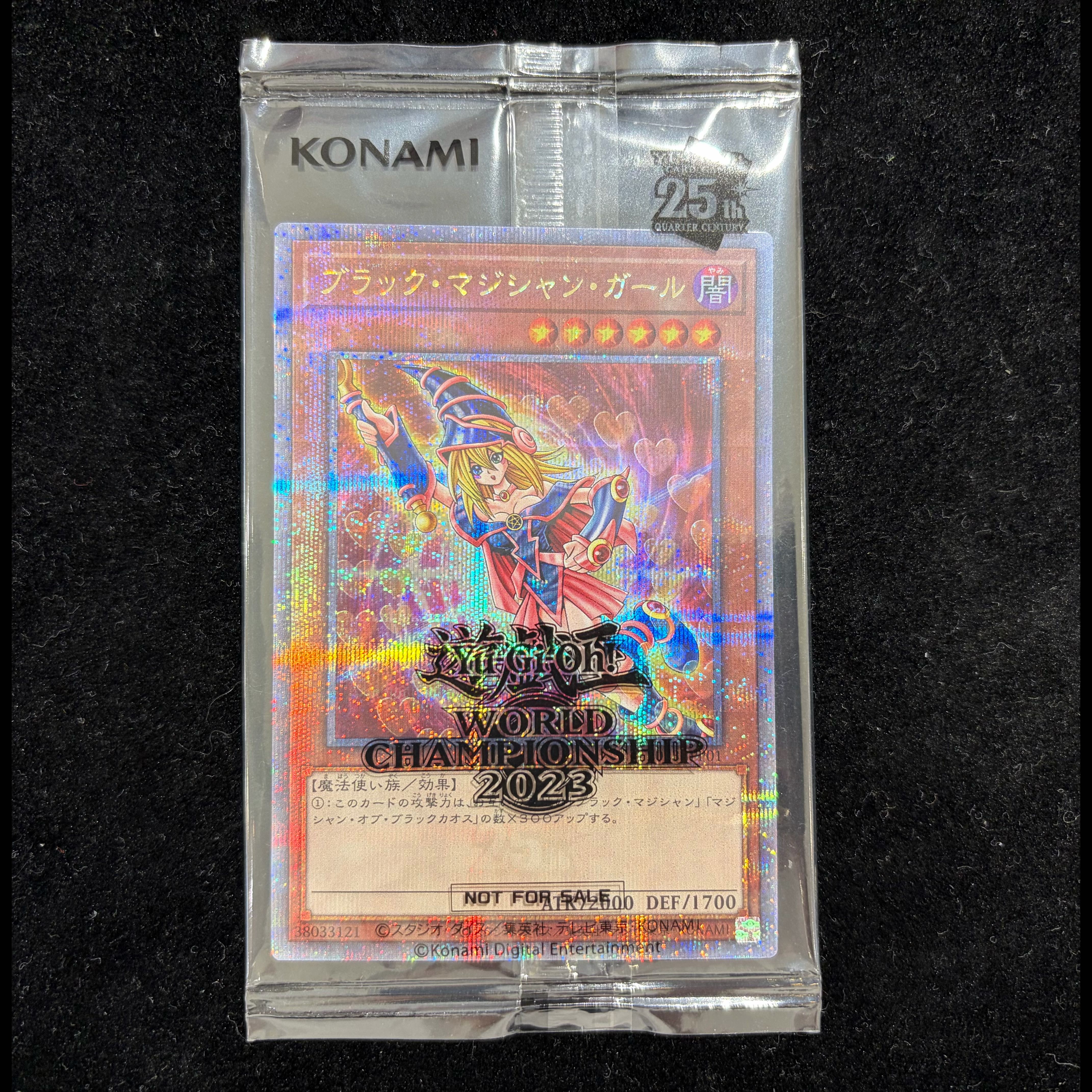 Black Magician Girl 25th Secret WCS2023 Unopened Promo 2023-JPP01 1枚