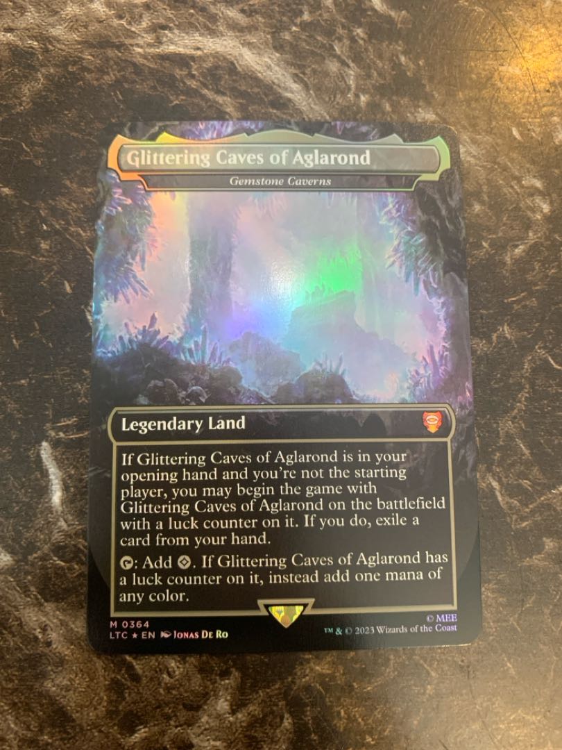 マジック：ザ・ギャザリング - MTG　アグラロンドの燦光洞 宝石の洞窟 英語 ボーダーレス サージ Foil MTG アグラロンドの燦光洞 宝石の洞窟 英語 ボーダーレス サージ