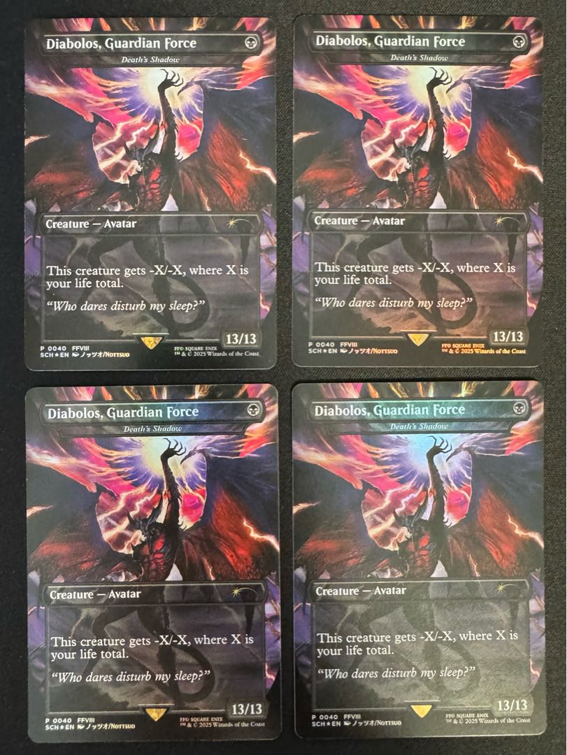 MTG ガーディアンフォース、ディアボロス(死の影）英語Foil4枚セット 4枚
