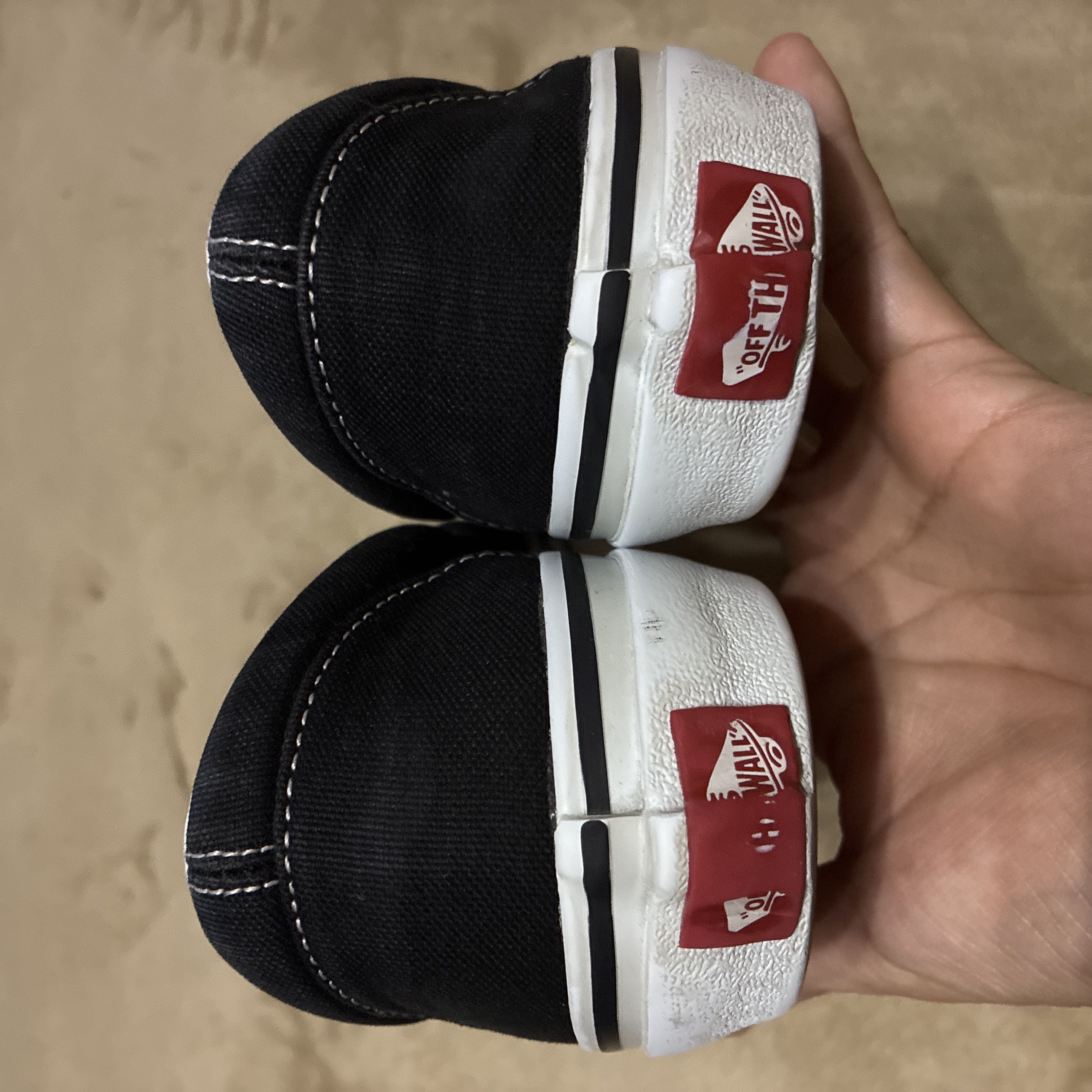 VANS Slip-Ons, Black and White, 24.0 cm 24cm
